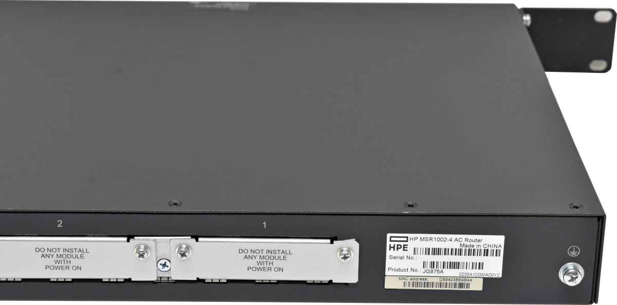 HP MSR1002-4 AC FlexNetwork Router JG875A
