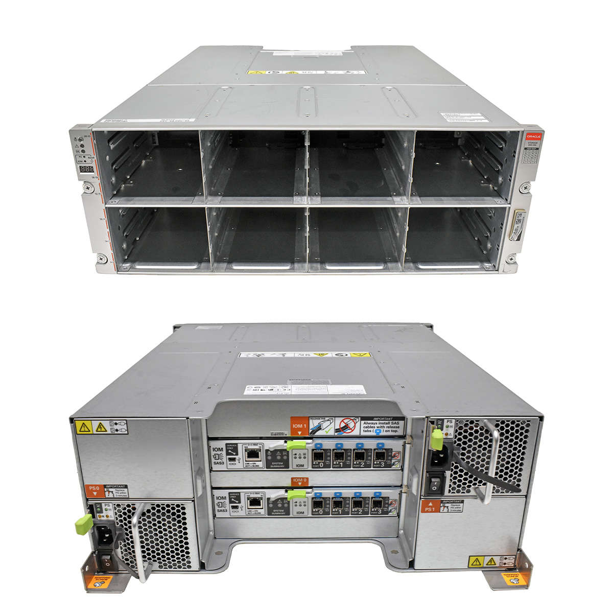 Oracle DE3-24C 24x 3.5" Storage 2x 12G SAS-3 IOM Controller 7318548 2x PSU