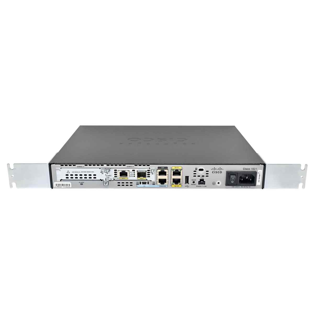 Cisco1921/K9 341-0402-01 Integrated Services Router + Montagewinkel + Modul EHWIC-1GE-SFP-CU Cisco1921/K9 341-0402-01 Integrated Services Router + Montagewinkel + Modul EHWIC-1GE-SFP-CU