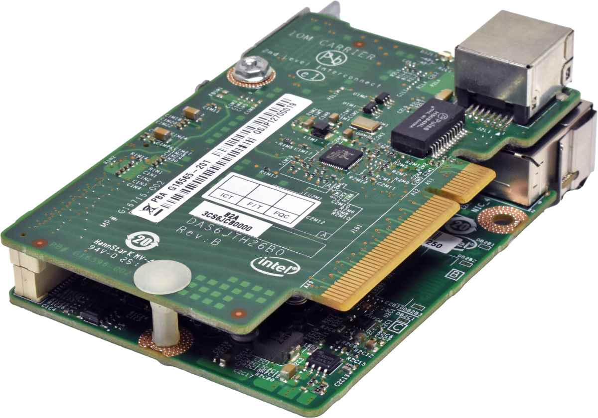 Intel G15234-250 Quad-Port RJ-45 GE NIC + Intel G16565-201 Carrier Card Single-Port RJ-45 GE