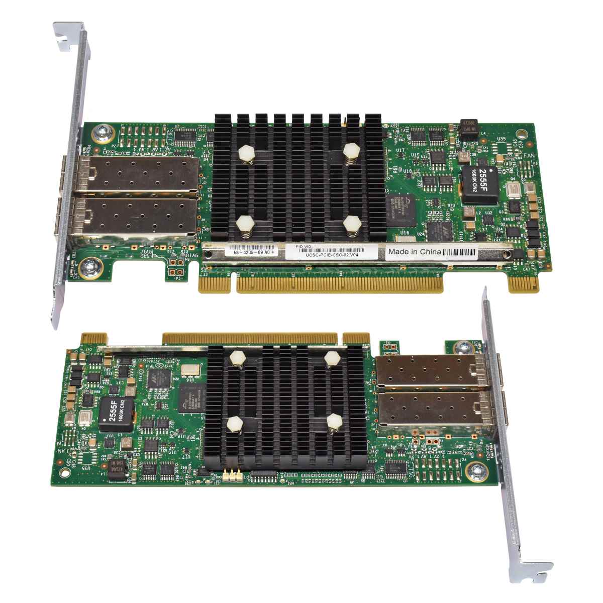 Cisco UCSC-PCIE-CSC-02 Dual-Port PCIe x16 Virtual Interface Card 1225 68-4205-09 A0 Cisco UCSC-PCIE-CSC-02 Dual-Port PCIe x16 Virtual Interface Card 1225 UCS C260 M2