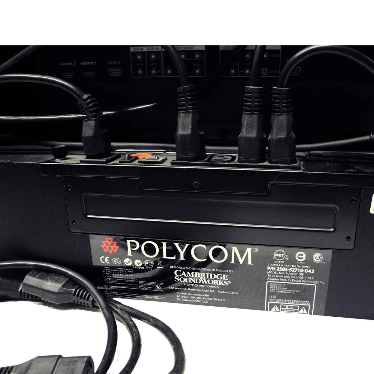 POLYCOM Videokonferenzsystem Sampo LMP-42FASM 42“ Monitor + Soundbar Polycom SB1 POLYCOM Videokonferenzsystem Sampo LMP-42FASM 42“ Monitor + Soundbar Polycom SB1