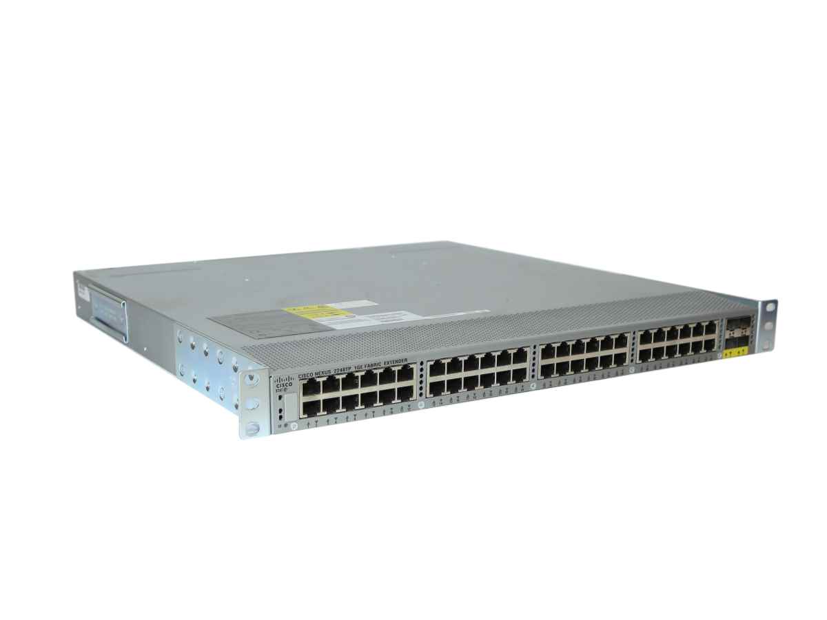 Cisco Nexus N2K-C2248TP-1GE 48-Port GE Fabric Extender 4x SFP+ 4x GBICs PSUs Rack Ears
