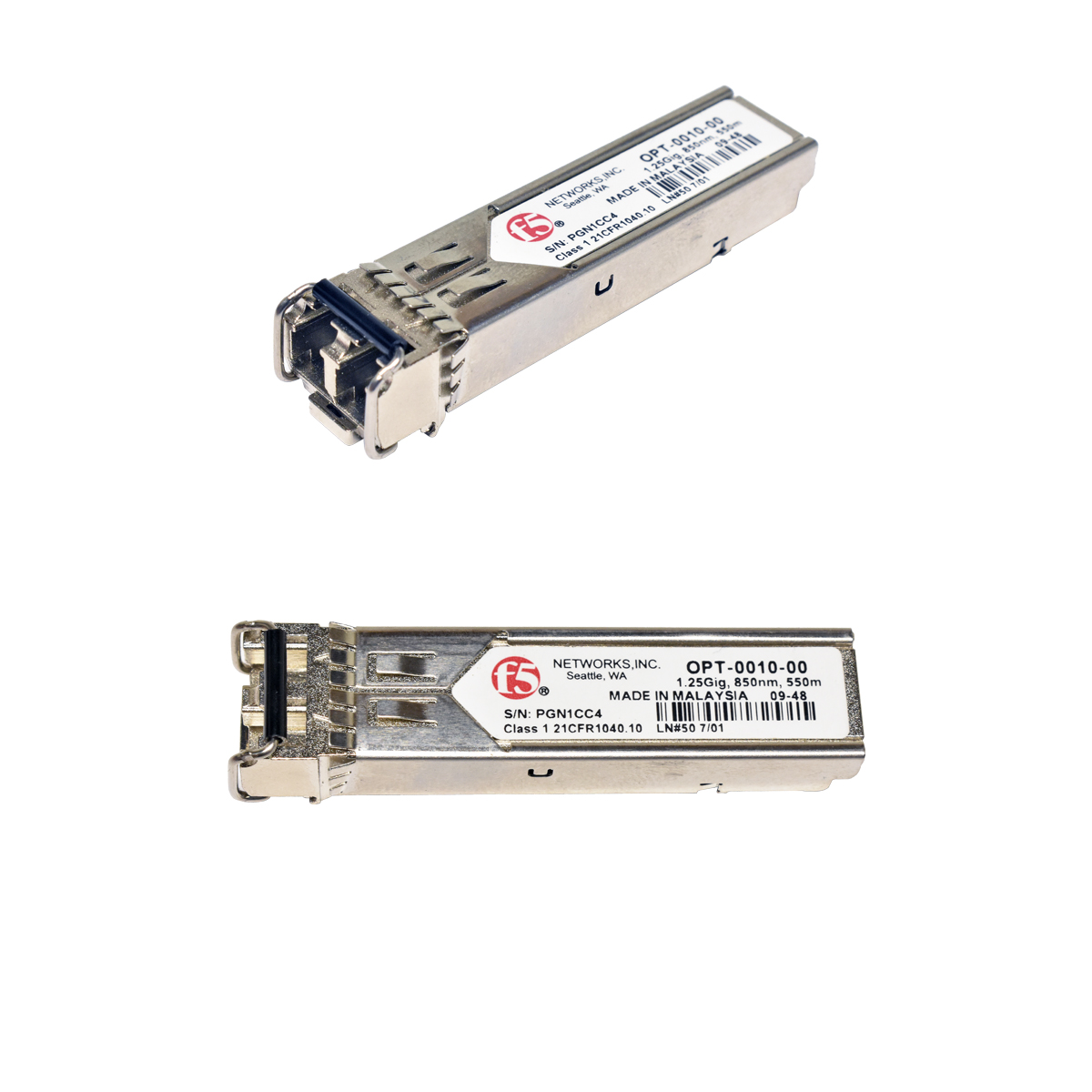 F5 Networks Original SFP 1000Base-SX 1.25Gb mini GBIC Transceiver OPT-0010-00