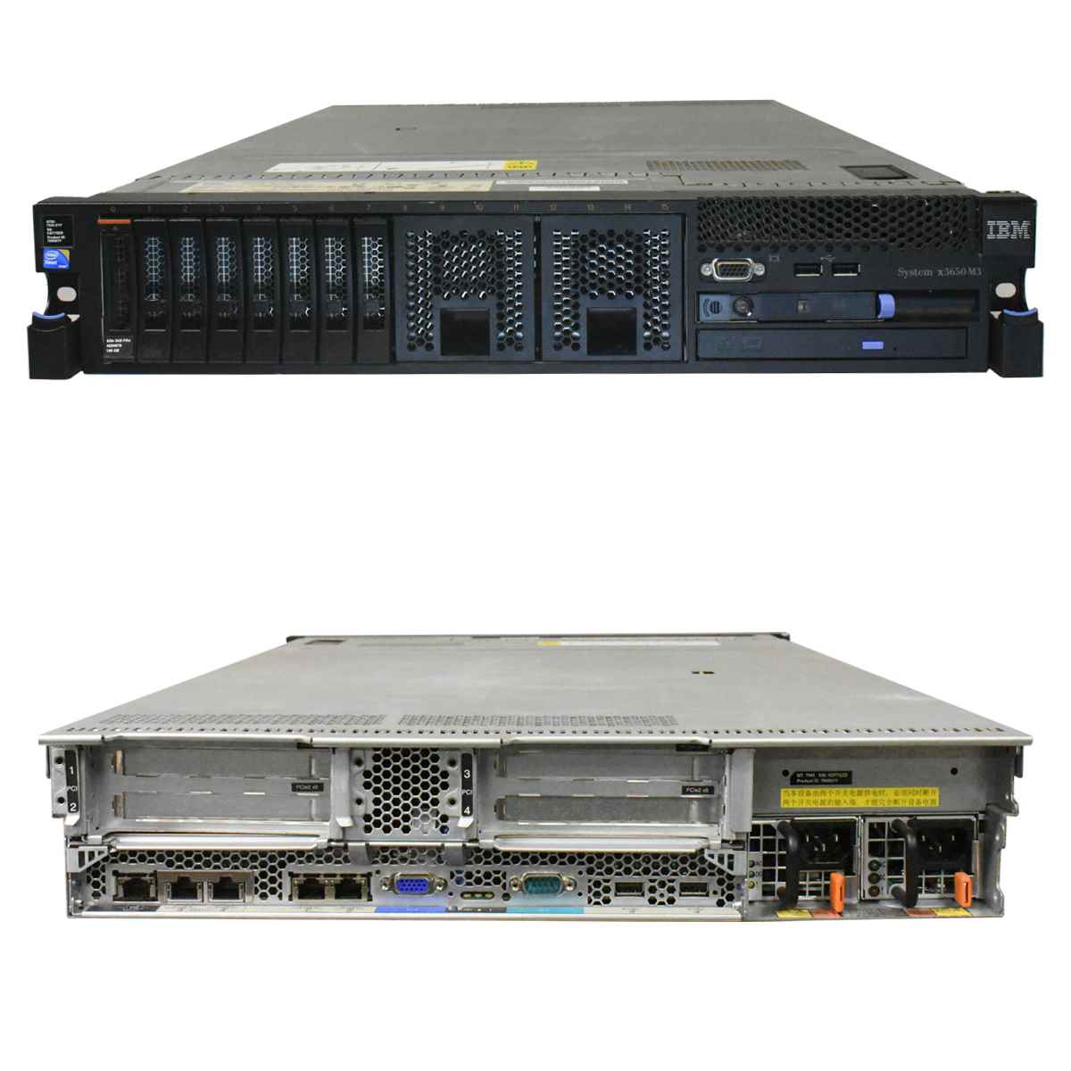 IBM x3650 M3 Server 1x Intel Xeon X5680 Six-Core 3.33 GHz 16GB RAM 8Bay 2.5" IBM x3650 M3 Server 2x Intel E5645 Six-Core 2.40 GHz 24GB RAM M5014 8Bay 2.5"