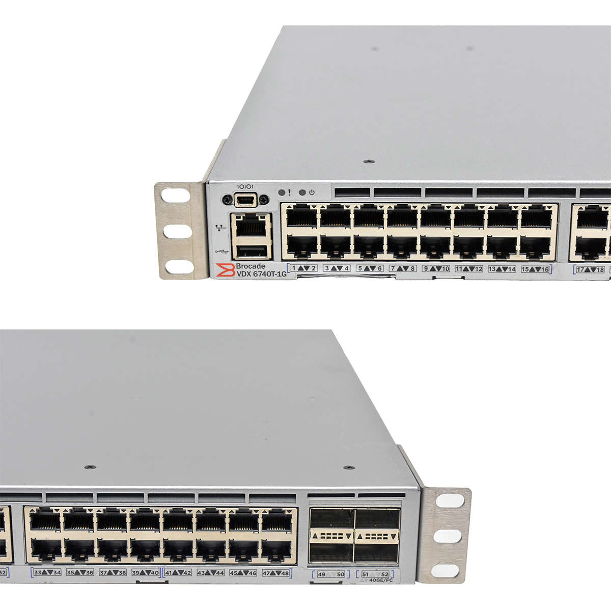 Brocade-VDX-6740T-1G-XBR-VDX6740T-56-1G-F-48-Port-006.jpg Brocade VDX 6740T-1G BR-VDX6740T-56-1G-F 48-Port RJ-45 10GE Switch 4x 40G QSFP+ Rack Ears