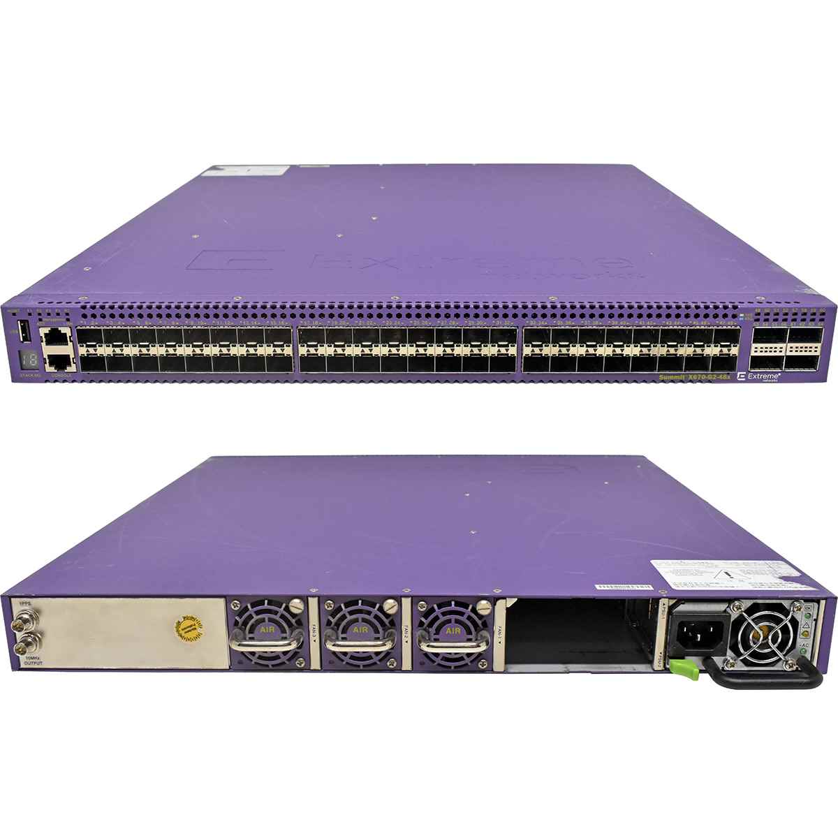Extreme Summit X670-G2-48x-4q 17310 48-Port SFP+ 10GE Switch 4x 40G QSFP+ 1x PSU Extreme Summit X670-G2-48x-4q 17310 48-Port SFP+ 10GE Switch 4x 40G QSFP+ 1x PSU