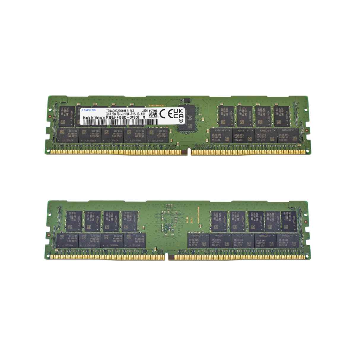 HP Samsung 32GB 2Rx4 PC4-3200AA DDR4 RAM M393A4K40EB3-CWE P03052-091