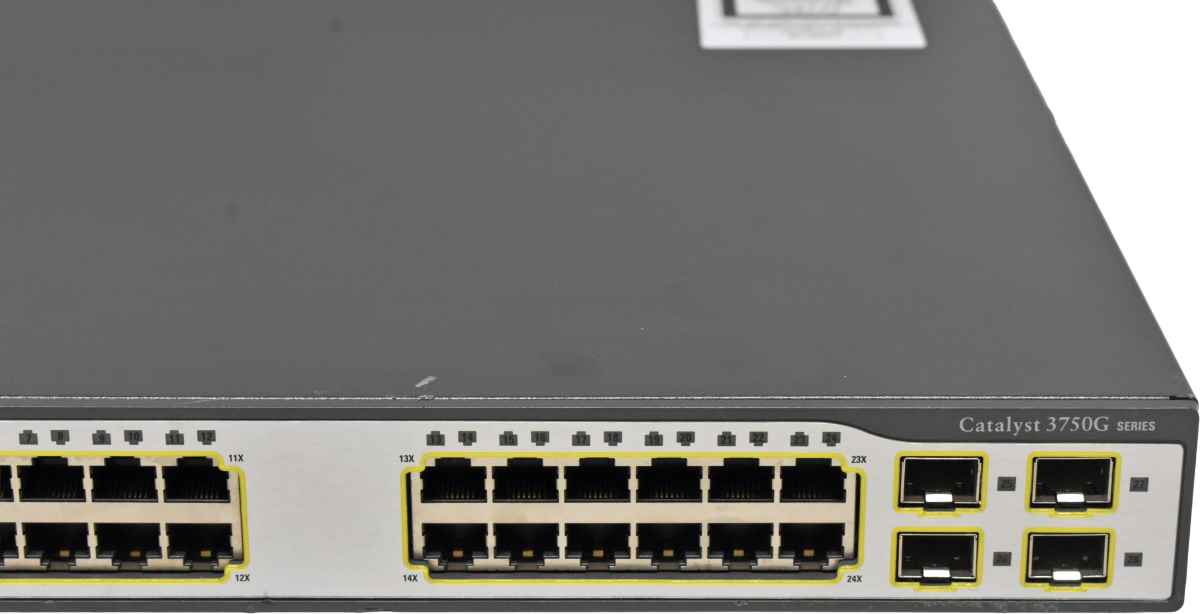 Cisco WS-C3750G-24TS-S1U 24-Port RJ-45 Stackable GE Switch 4 x SFP