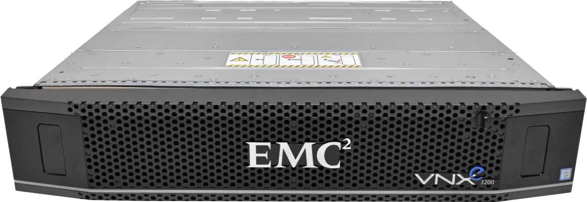 EMC VNXe 3200 NAS/SAN Storage 2x E5-2407 48GB PC3 25x SFF 2x Storage Controller 8x Mini GBIC +key no HDDs