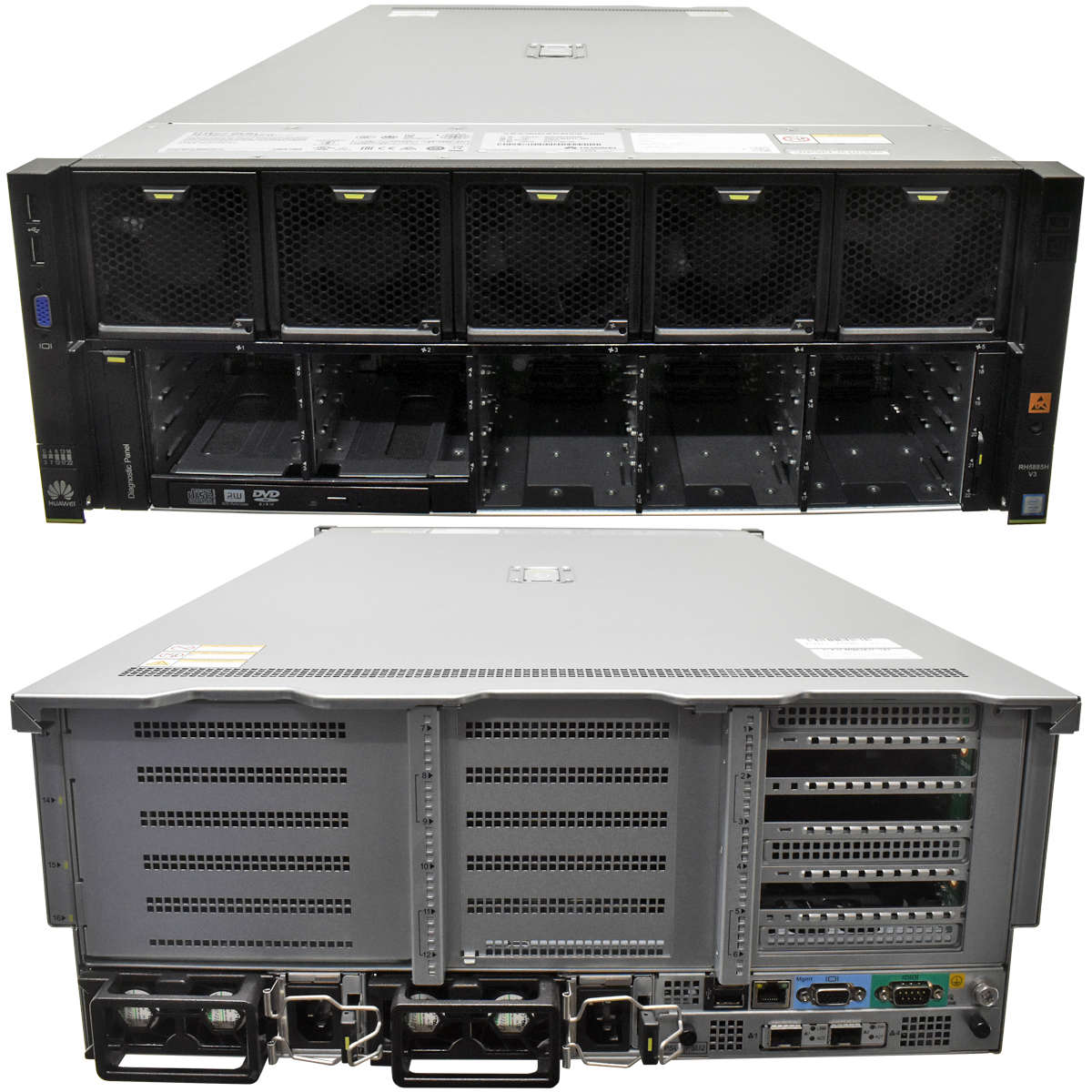 HUAWEI-RH-5885H-V3-Server-4x-E7-8880-V3-18-Core-2-003.jpg HUAWEI RH 5885H V3 Server 4x E7-8880 V3 18-Core 2,30GHz 0 GB RAM 23x SFF 2,5