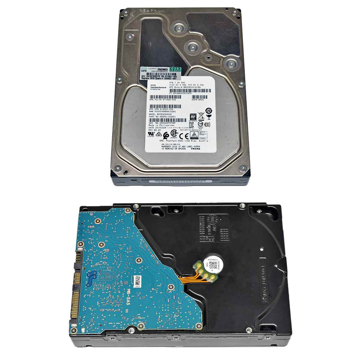 HP Toshiba 8TB 3.5" 7.2K 12G SAS HDD Festplatte MB008000JWJRQ MG06SCA800E HP Toshiba 8TB 3.5" 7.2K 12G SAS HDD Festplatte MB008000JWJRQ MG06SCA800E