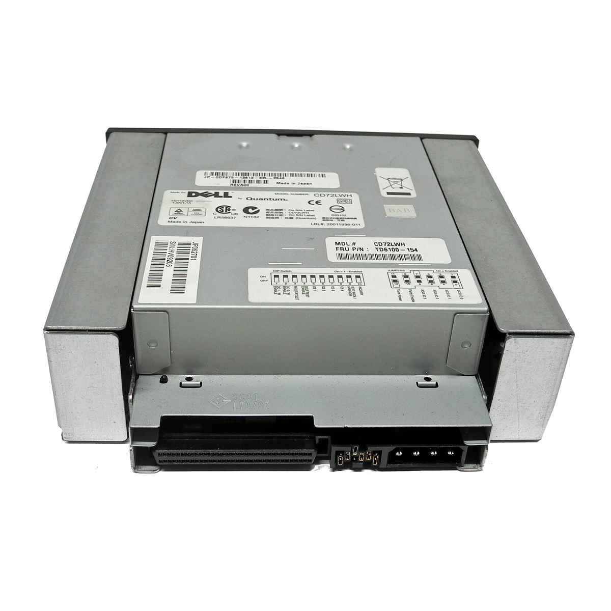Dell 0DF675 Quantum DAT72 SCSI-LVD/SE Tape Drive / Bandlaufwerk CD72LWH