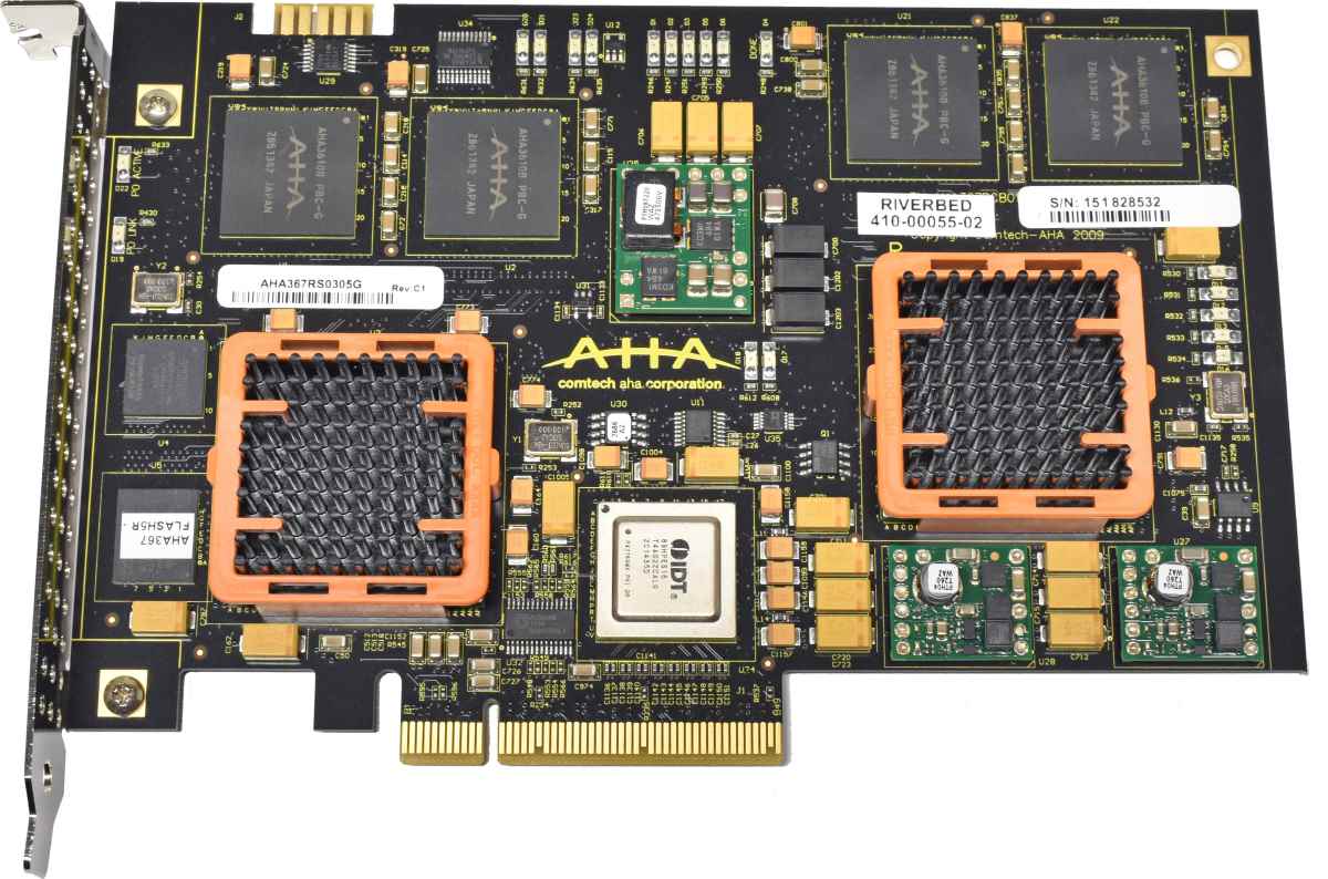 Riverbed AHA367 10Gb/s OFL-1-CMP-2 Compression Offload Card 410-00055-02 Riverbed AHA367 10Gb/s OFL-1-CMP-2 Compression Offload Card 410-00055-02