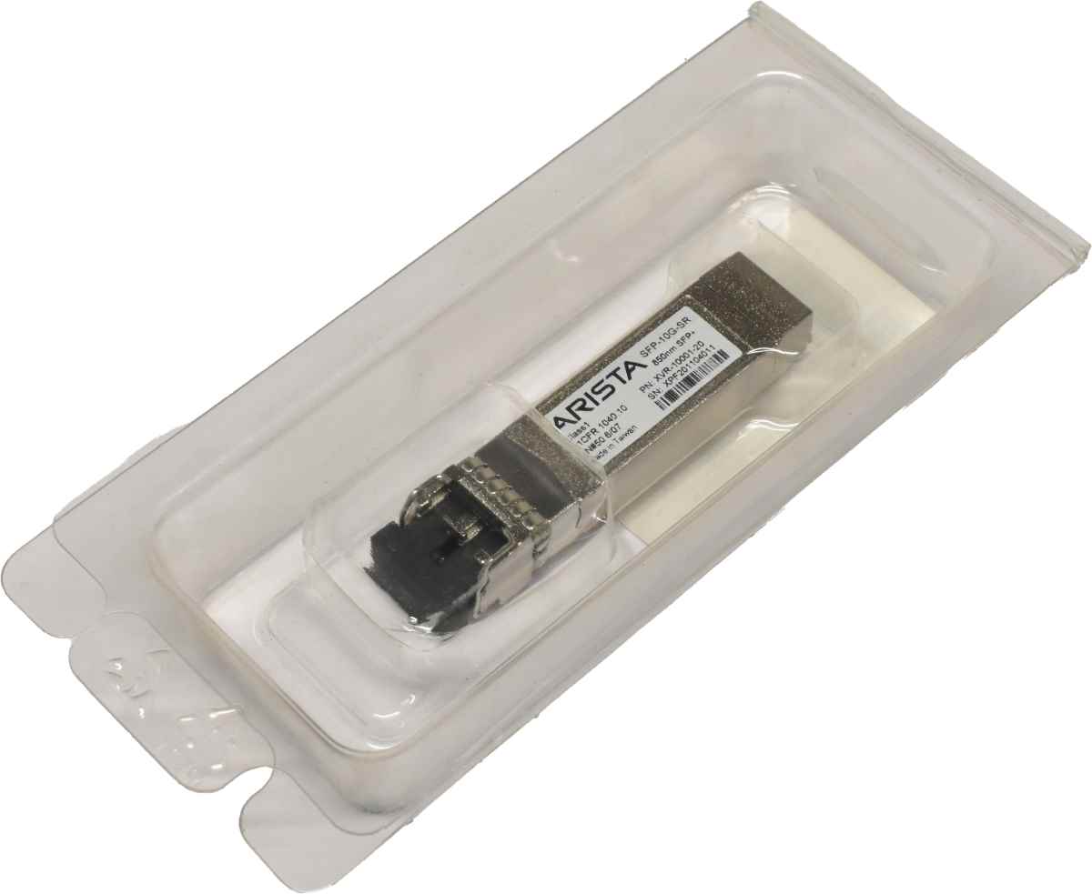 Arista Original GBIC SFP-10G-SR 10Gbps SFP+ 850nm 400m XVR-10001-20 Rev: B0 Neu Arista Original GBIC SFP-10G-SR 10Gbps SFP+ 850nm 400m XVR-10001-20 Rev: B0 Neu