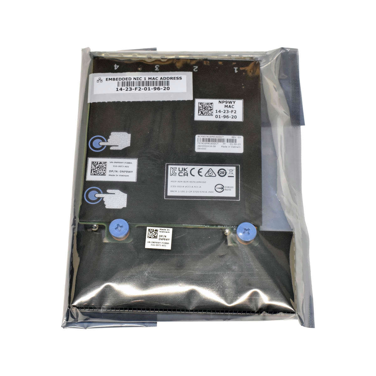 Dell-0NP9WY-Broadcom-57416-4-Port-2x10G-2x1G-Netwo-001.jpg Dell 0NP9WY Broadcom 57416 4-Port 2x10G 2x1G Network Card BCM957416M4160DCT NEW