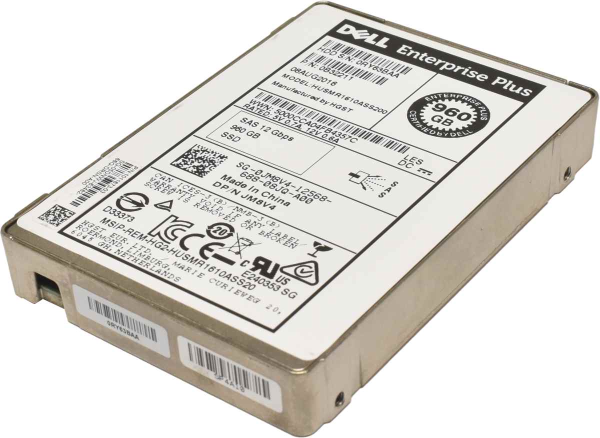 Dell 960GB 2.5" 12G SAS SSD HUSMR1610ASS200 0JM8V4 SC4020 SC5020 SC7020F Storage Dell 960GB 2.5" 12G SAS SSD HUSMR1610ASS200 0JM8V4 SC4020 SC5020 SC7020F Storage
