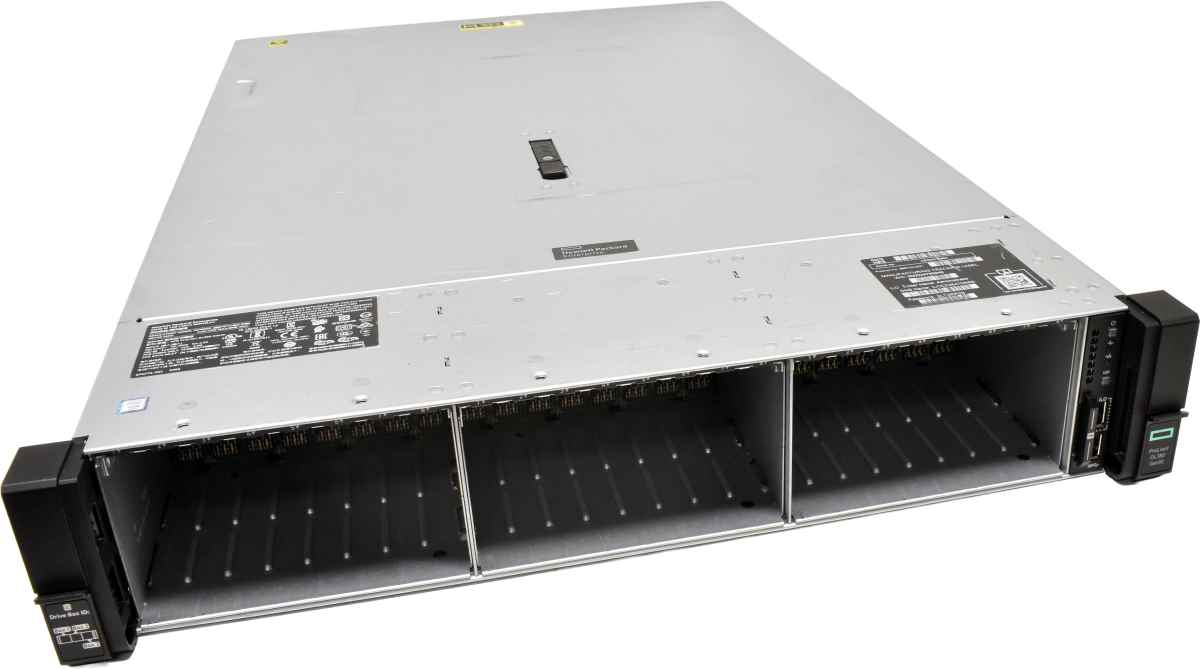 HP ProLiant DL380 G10 2U ohne CPU 2x Kühler 0GB RAM DDR4 28x SFF 2,5 P816i-a Expander
