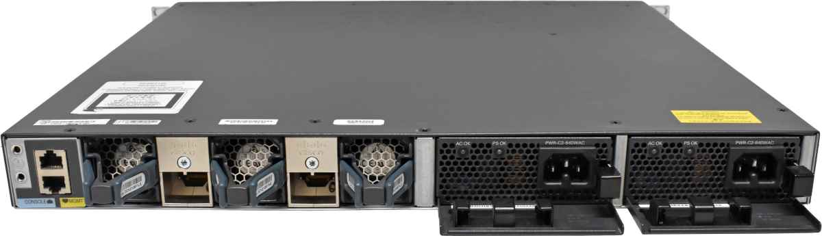 Cisco Catalyst WS-C3650-24PD-S 24-Port PoE+ RJ-45 GE Switch 2x 10G SFP+ 2x 1G SFP +Rack Ears Cisco Catalyst WS-C3650-24PD-S 24-Port PoE+ RJ-45 GE Switch 2x 10G SFP+ 2x 1G SFP +Rack Ears