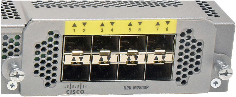 Cisco-Nexus-N2K-C2232TM-E-10GE-68-4482-05-32-Port-003.jpg Cisco Nexus N2K-C2232TM-E-10GE 68-4482-05 32-Port RJ-45 10GE Fabric Extender 4x 10G SFP+ red PSUs +Rack Ears