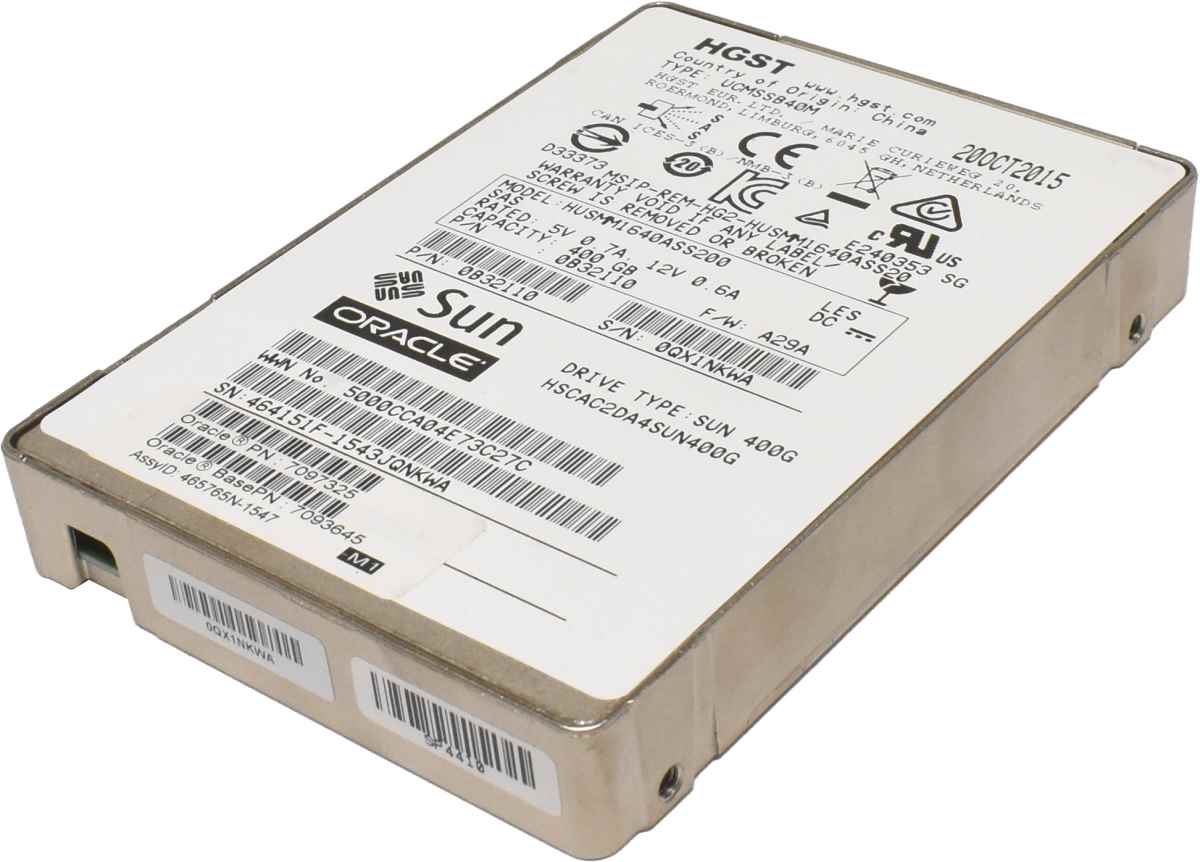 Sun Oracle HGST SSD 400GB 2.5" 12G SAS HUSMM1640ASS200 0B32110 7097325