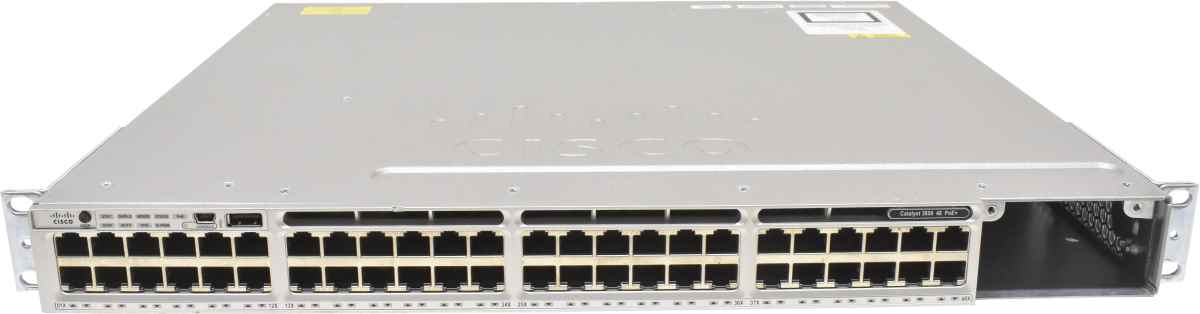 Cisco Catalyst WS-C3850-48P-S 48-Ports PoE+ GE RJ-45 1x PSU Rack Ears Cisco Catalyst WS-C3850-48P-S 48-Ports PoE+ GE RJ-45 1x PSU Rack Ears