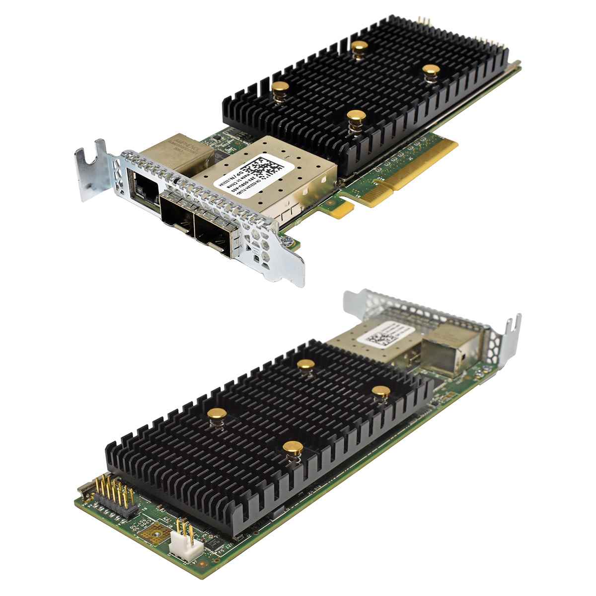 Dell Pensando DSC-25 02215H Dual-Port NIC 10/25G SFP28 1x RJ-45 PCIe 3.0 x8 LP Dell Pensando DSC-25 02215H Dual-Port NIC 10/25G SFP28 1x RJ-45 PCIe 3.0 x8 LP