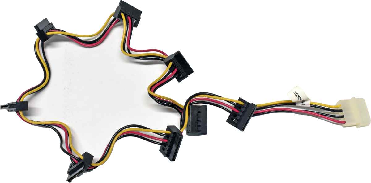 ZT System SATA Kabel Intern 8-Ports + Strom Stecker 26H06319004A0 700mm