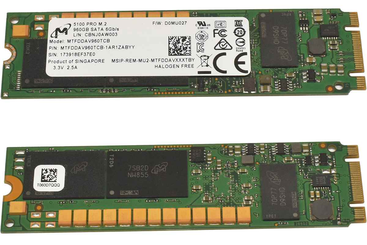 Micron 5100 PRO 960GB 6G SATA SSD M.2 2280 MTFDDAV960TCB
