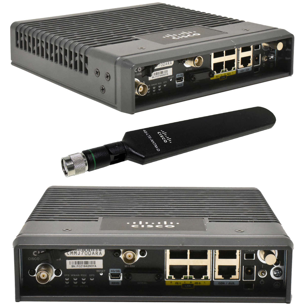 Cisco-Cisco819-4G-Router-C819G-4G-G-K9-V01-800-397-001.jpg Cisco Cisco819-4G Router C819G-4G-G-K9 V01 800-39744-01 + 4G-LTE-ANTM-D + PWS