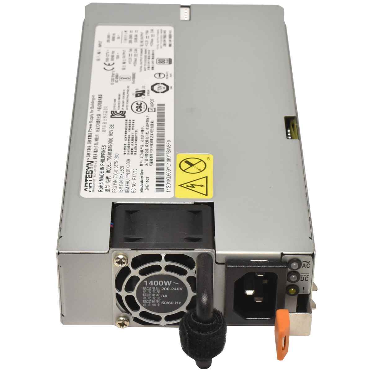 IBM Artesyn 700-013875-0200 Power Supply/Netzteil 1400W 01KL609 U1500 Pseries IBM Artesyn 700-013875-0200 Power Supply/Netzteil 1400W 01KL609 U1500 Pseries