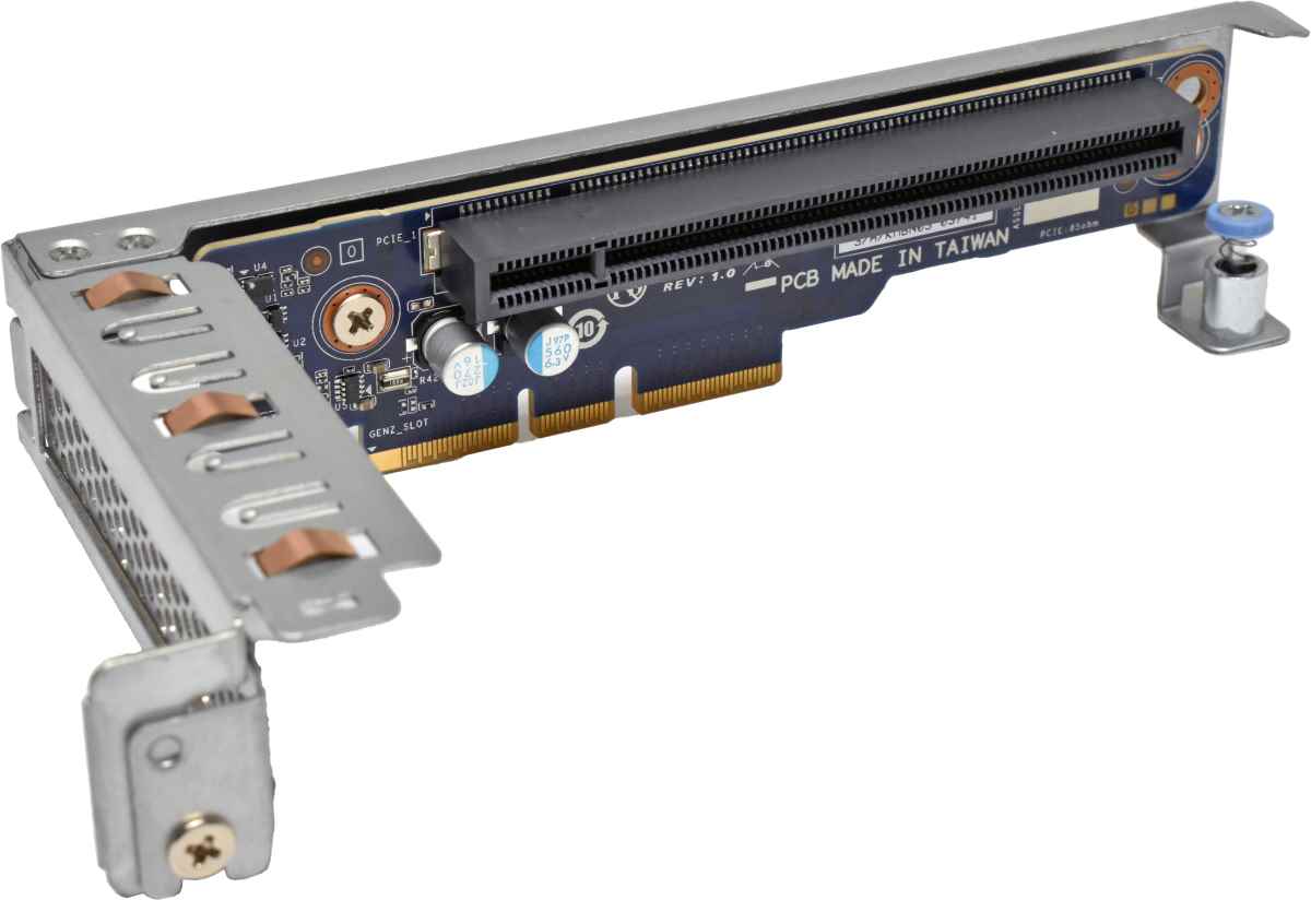 Gigabyte G292-Z20 / G292-280 PCIe x16 Low-Profile Riser Card CRSG01A + Cage Right Side