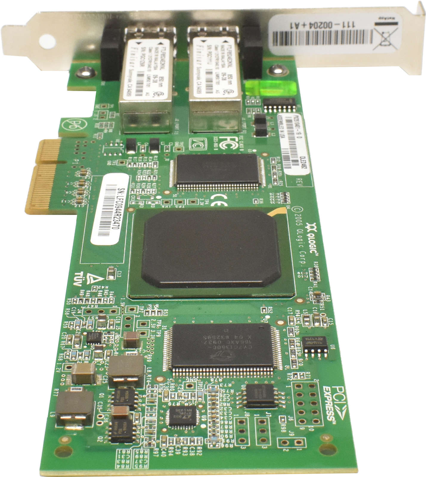 QLogic NetApp QLE2462 FC Dual-Port 4GBit PCIe x4 Host Bus Adapter PX2510401-19 D 111-00204 FP