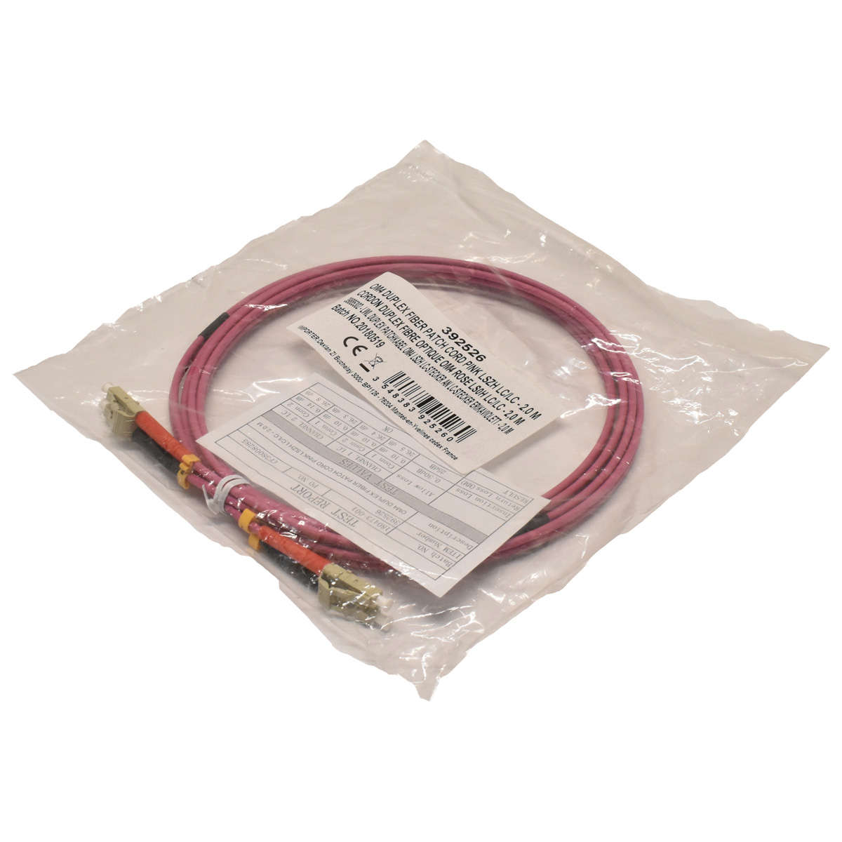 Corning-OM4-Duplex-FIBER-Patch-Cord-Pink-LSZH-LC-L-004.jpg Corning OM4 Duplex FIBER Patch Cord Pink LSZH LC/LC - 2m 392526 NEU