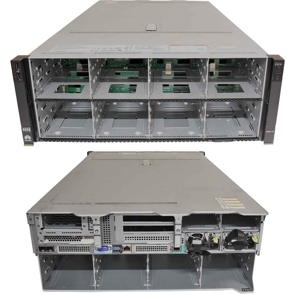 HUAWEI 5288X V5 Server ohne CPU ohne RAM  0 GB RAM mit 2 x Kühler 36x LFF 6x SFF