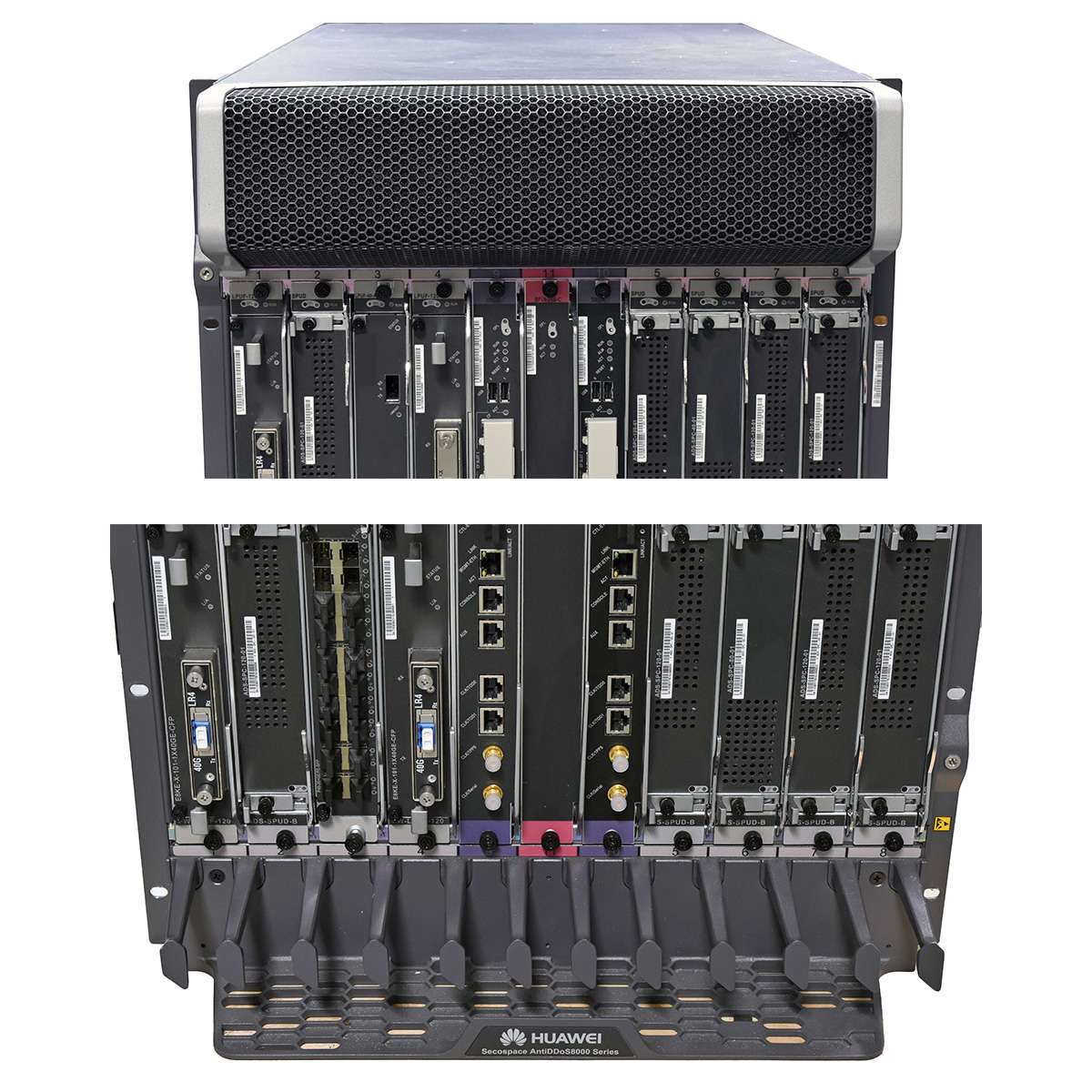 Huawei-Secospace-AntiDDos8080-Protection-System-11-006.jpg Huawei Secospace AntiDDos8080 Protection System 11x Modules inclusive LPUF-40-A 4x 40G Transceiver