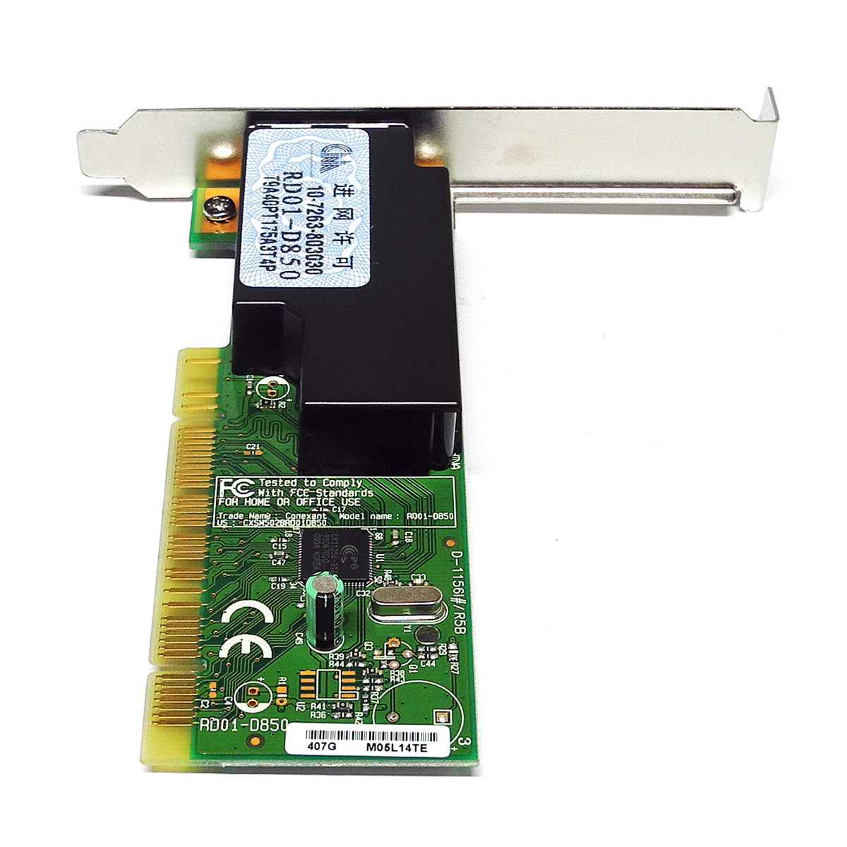 DELL 0HF187 Conexant RD01-D850 Dual-Port RJ-11 PCI Fax Modem Card