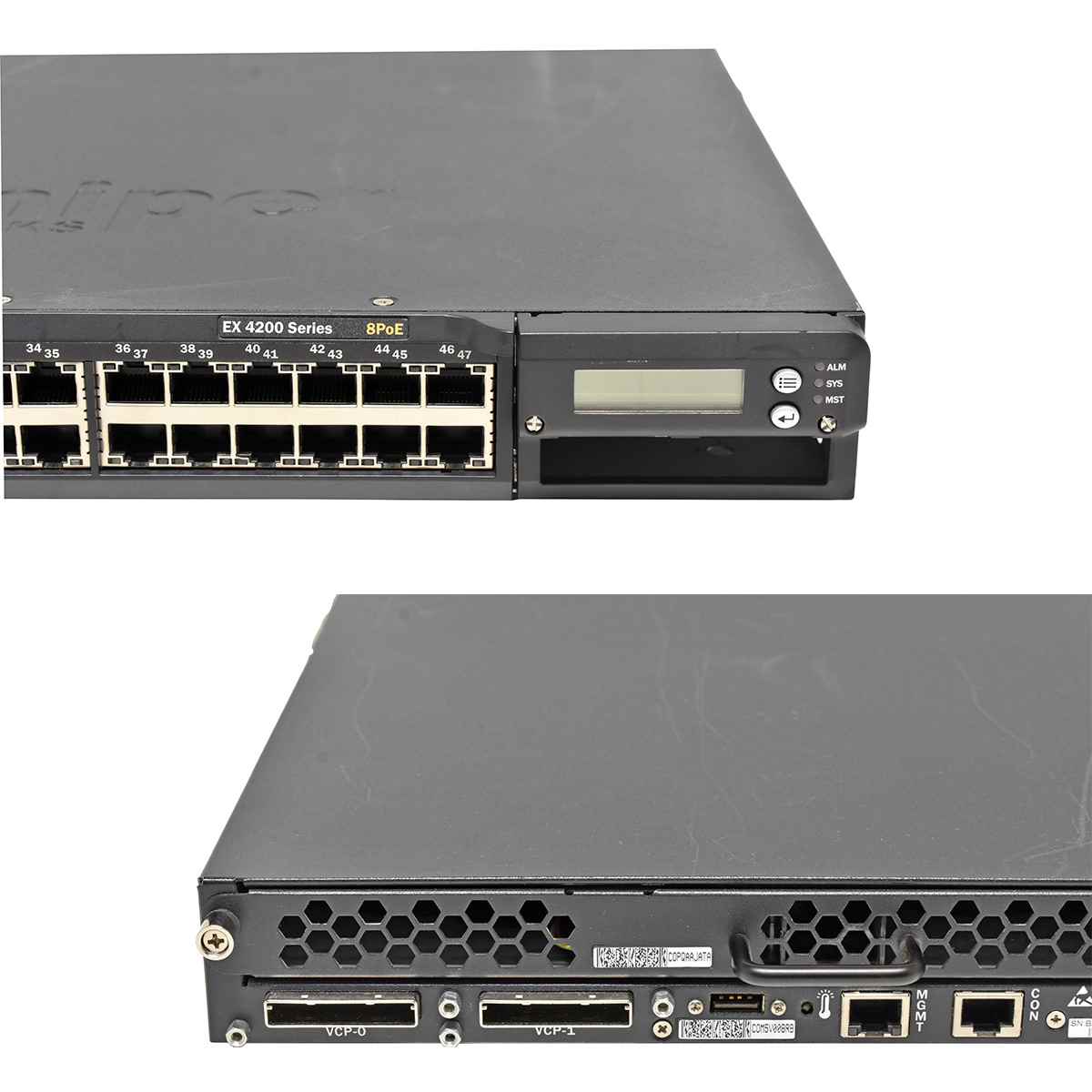 Juniper EX4200-48T 48-Port GE 8-Port PoE 2x PSU no Brackets Juniper EX4200-48T 48-Port GE 8-Port PoE 2x PSU no Brackets