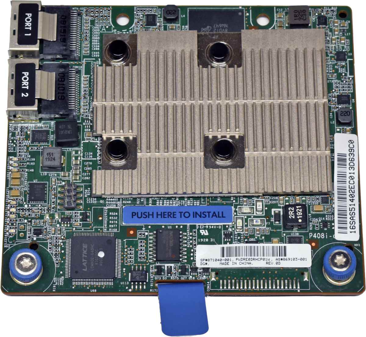 HP Smart Array P408i-a SR G10 12G SAS LH RAID-Controller 869081-B21 871040-001 HP Smart Array P408i-a SR G10 12G SAS LH RAID-Controller 869081-B21 871040-001