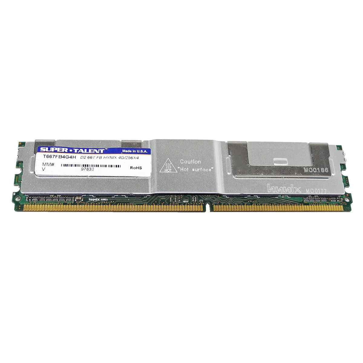 Super Talent T667FB4G4H Hynix 4G/256x4 4GB PC2-5300 Server RAM FB ECC DDR2-667 Super Talent T667FB4G4H Hynix 4G/256x4 4GB PC2-5300 Server RAM FB ECC DDR2-667