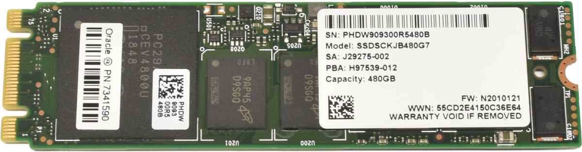 Intel Oracle SSDSCKLB480G7 SSD 480GB M.2 2280 SATA 6G 7341590