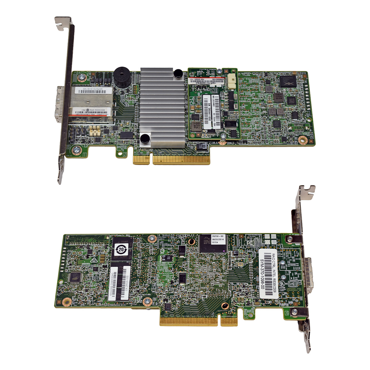 Intel RAID RS3SC008 LSI MR SAS 9380-8e 12Gb PCIe x8 RAID Controller 03-25528-08B +Cache FP