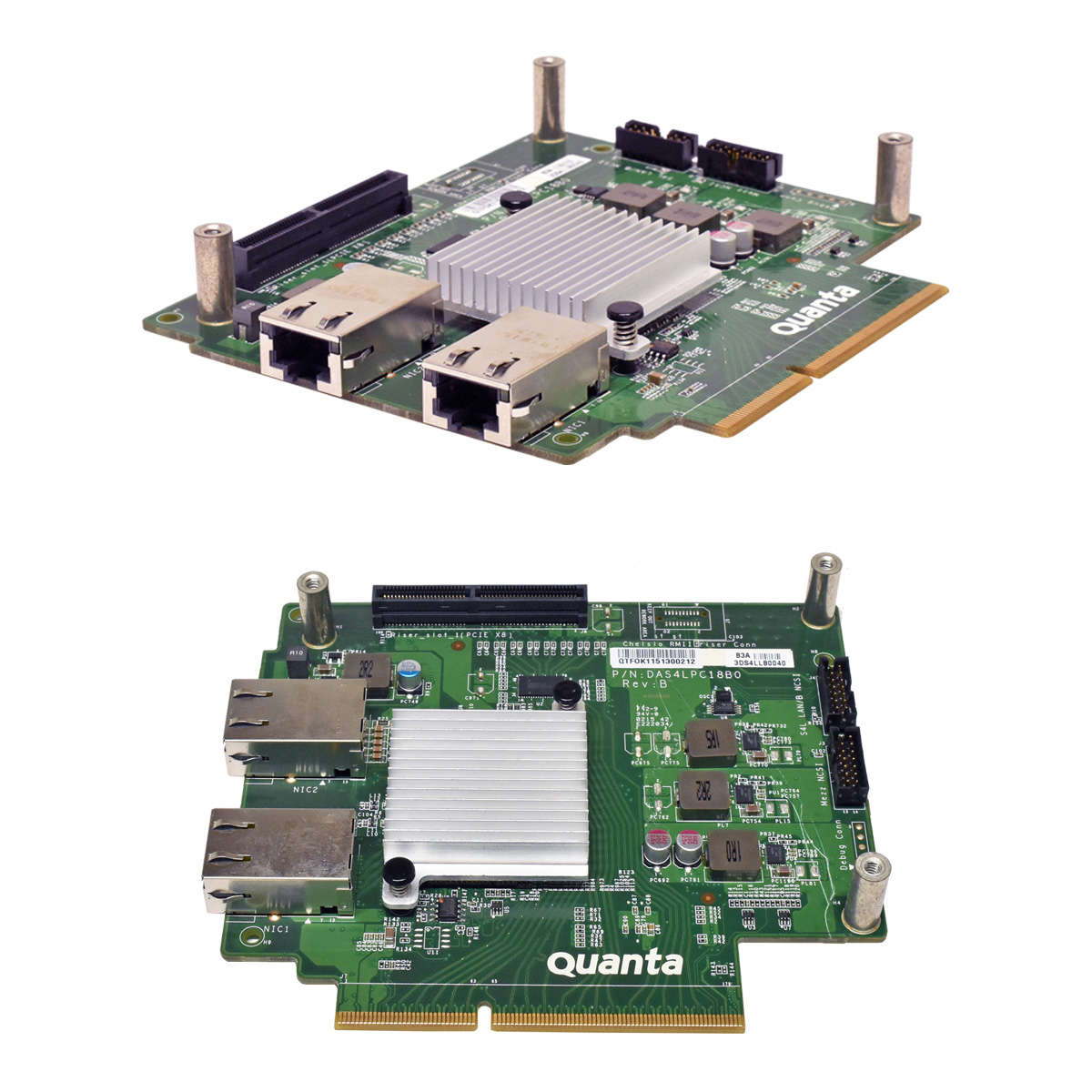 Quanta-DAS4LPC18B0-2-Port-LAN-I-O-Platine-für-Leno-001.jpg Quanta DAS4LPC18B0 2-Port LAN I/O Platine für Lenovo RQ940 Fujitsu RX4770 M2