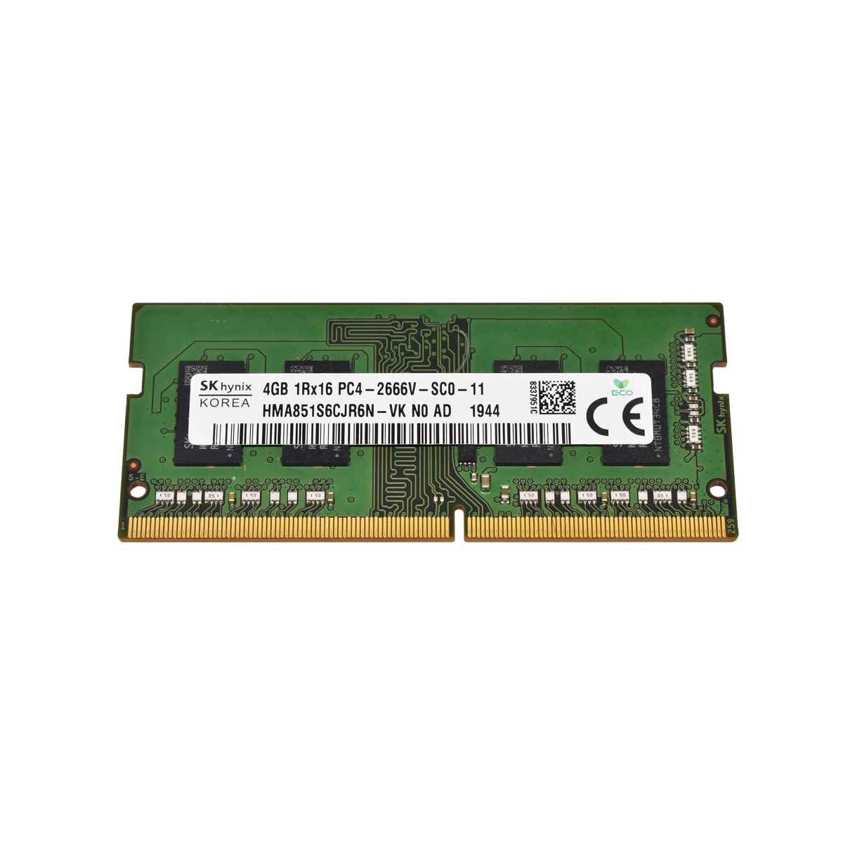 SK Hynix 4GB 1Rx16 PC4-2666V-SC0-11 HMA851S6CJR6N-VK SO-DIMM RAM Speicher SK Hynix 4GB 1Rx16 PC4-2666V-SC0-11 HMA851S6CJR6N-VK SO-DIMM RAM Speicher