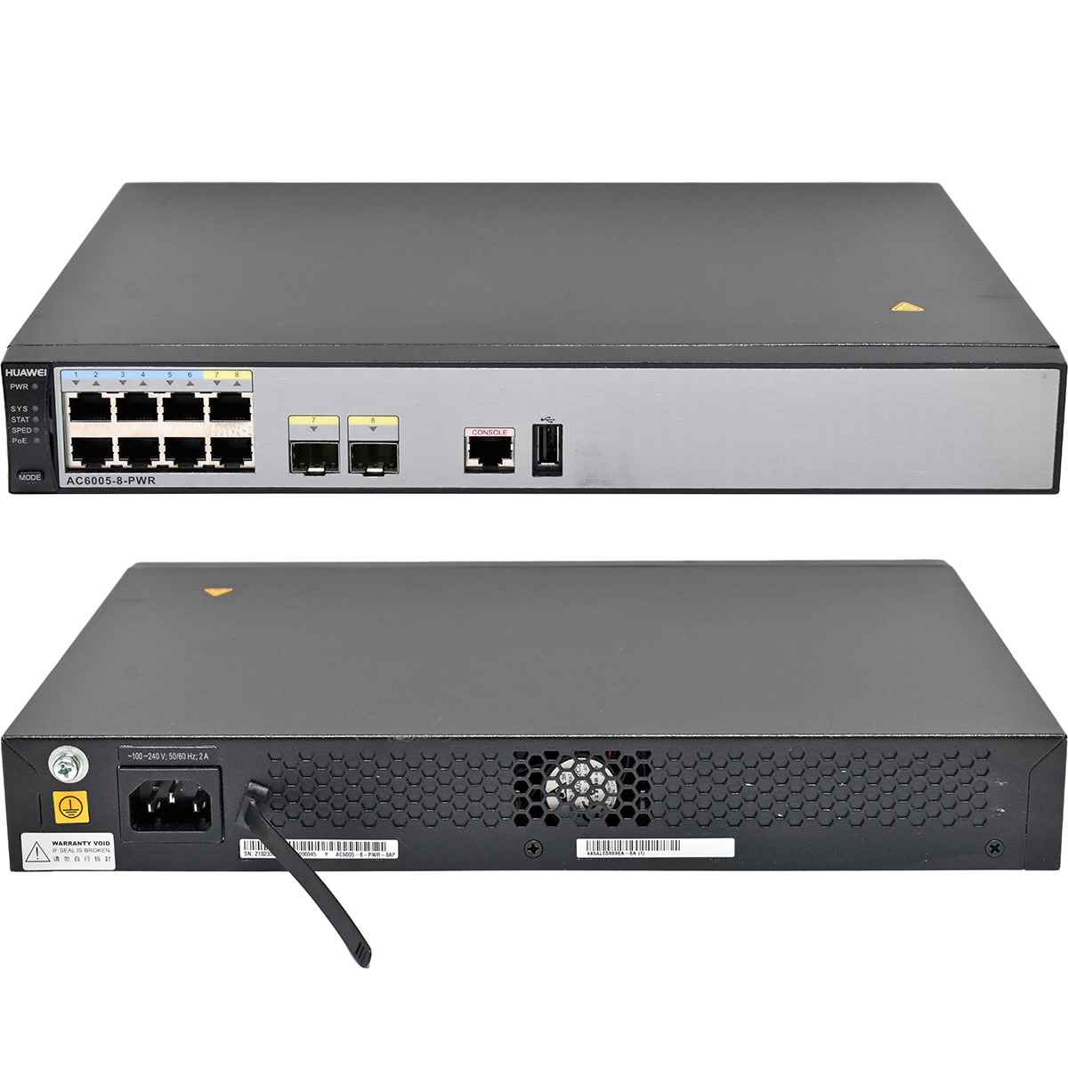 Huawei AC6005-8-PWR 8-Port RJ-45 PoE GE WLAN Access Controller 2x 1G SFP