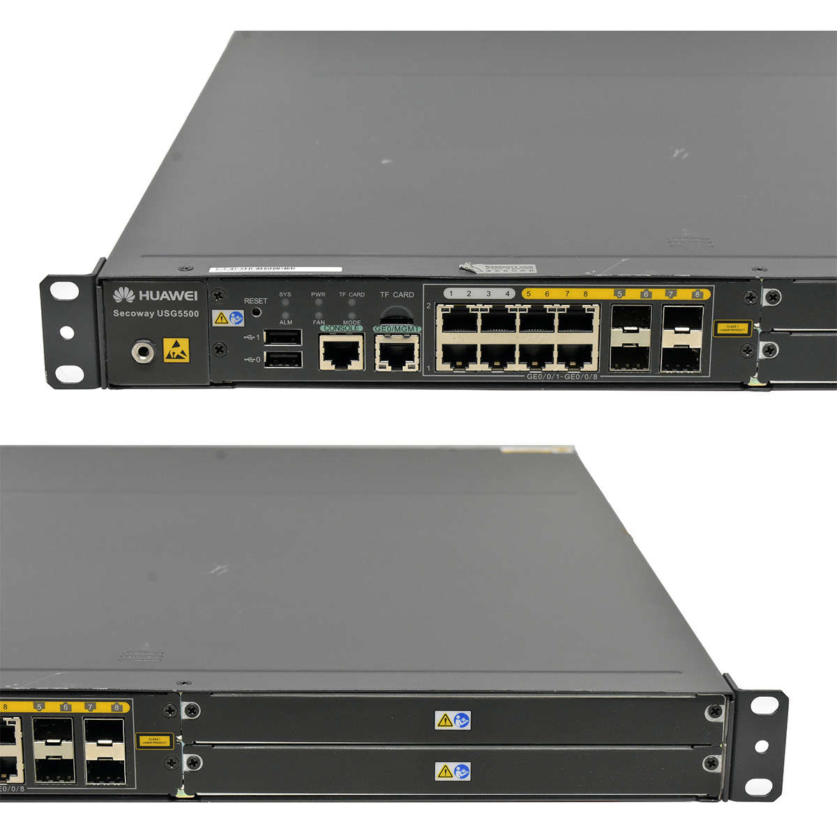 Huawei-Secoway-USG5530-S-8-Port-RJ-45-GE-Security-006.jpg Huawei Secoway USG5530-S 8-Port RJ-45 GE Security Gateway 4x 1G SFP 2x PSU +Rack Ears