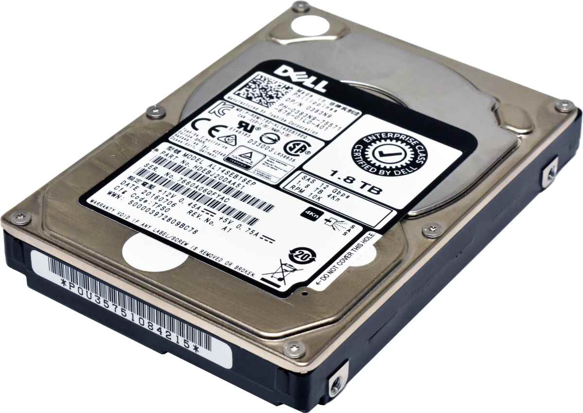 Dell Toshiba 1.8TB 0383N9 AL14SEB18EP 2.5" 10K 12G SAS HDD Dell Toshiba 1.8TB 0383N9 AL14SEB18EP 2.5" 10K 12G SAS HDD