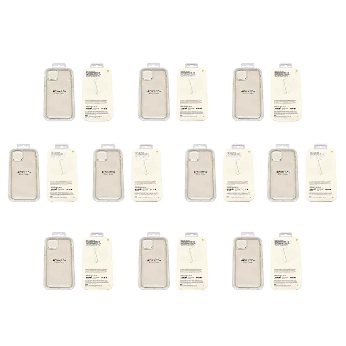 10x Apple Clear Case iPhone 11 Pro MWYK2ZM/A Neu 100x Apple Clear Case iPhone 11 Pro MWYK2ZM/A Neu