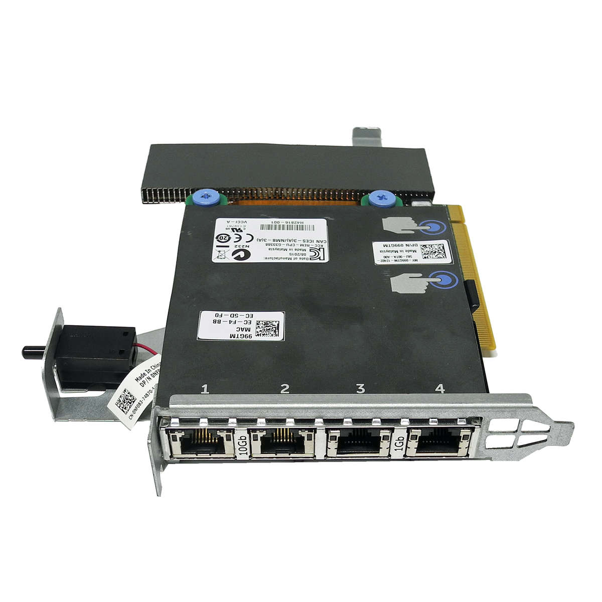 DELL-Intel-X540-2x-10GbE-2x-GbE-Ports-Daughter-Car-003.jpg DELL Intel X540 2x 10GbE +2x GbE Ports Daughter Card 099GTM +Riser Card 08PX9W