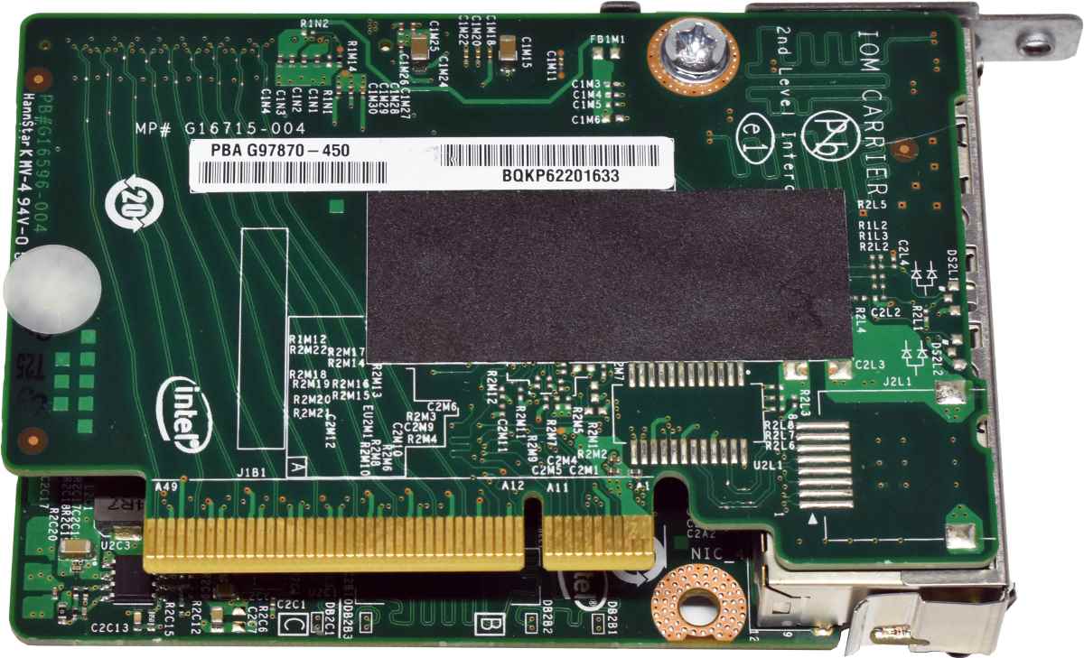 Intel G15234-350 Quad-Port RJ-45 GE NIC + Intel G97870-450 Carrier Card Intel G15234-350 Quad-Port RJ-45 GE NIC + Intel G97870-450 Carrier Card